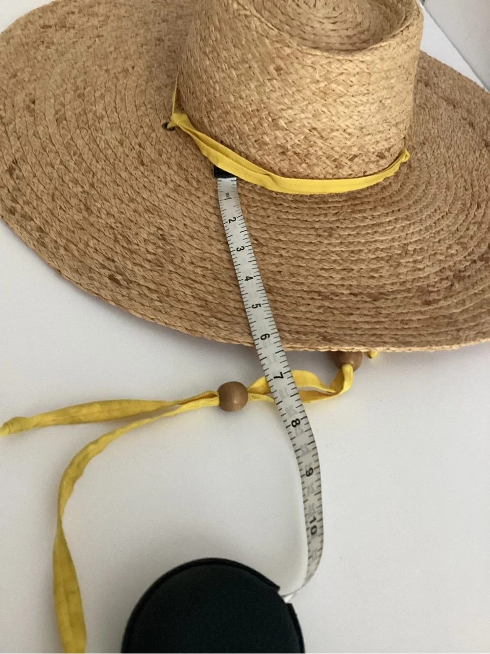 Hat Attack Natural Straw Extra Wide Brim Hat Oversized Beach Sun Resort
